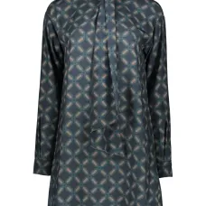 Платье мини с геометричным узором