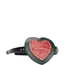 Ободок с сердечками и заклёпками