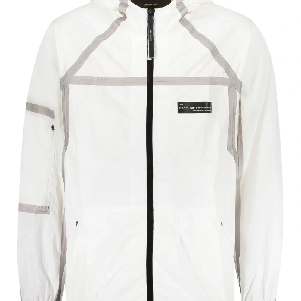 Куртка с капюшоном и сетчатой вставкой