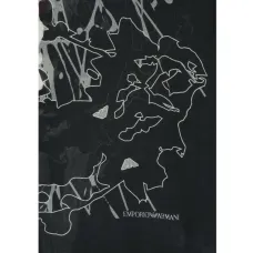 шарф с графичным принтом