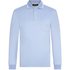 Длиннорубашечное поло с карманом