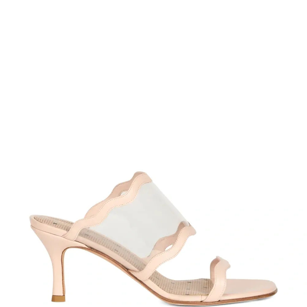 Босоножки с волнистым краем