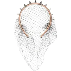 Ободок для волос с шипами и цветочным декором Ободок для волос с шипами и цветочным декором