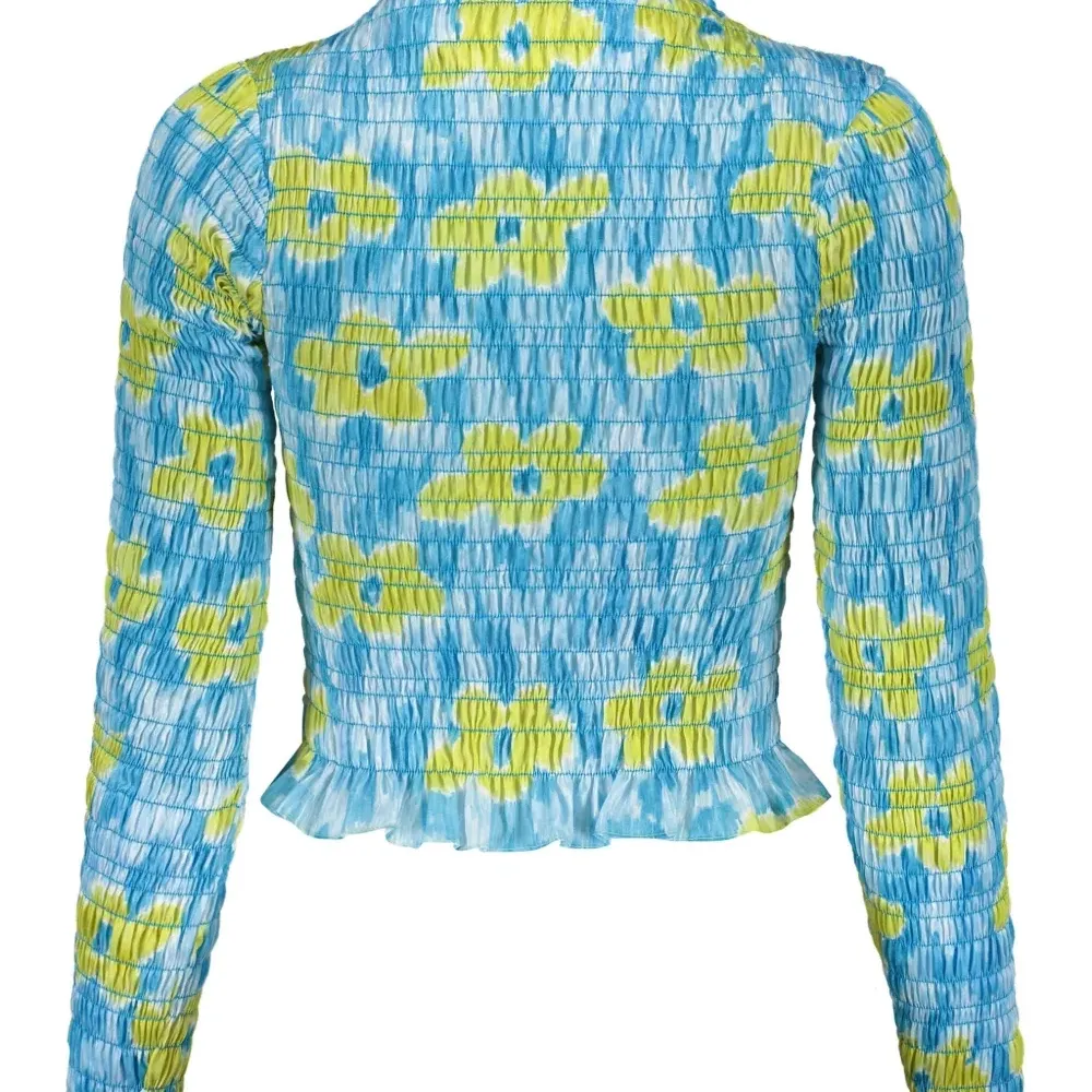 топ с длинными рукавами и принтом