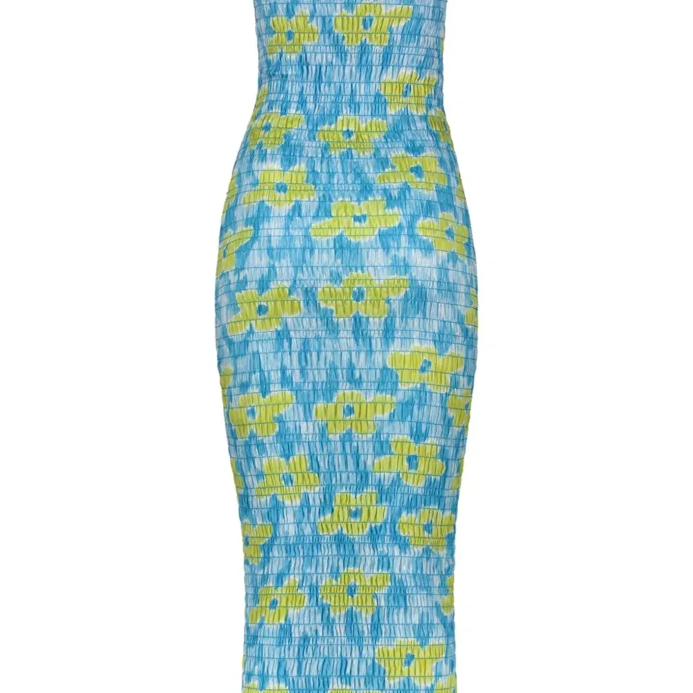 платье миди с цветочным принтом