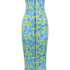 платье миди с цветочным принтом