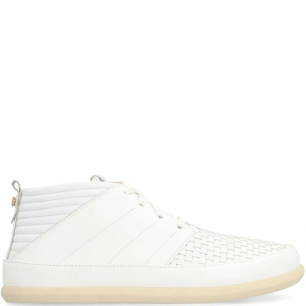 кожаные кроссовки