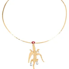 Кулон-ожерелье в виде ящерицы