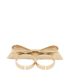 Кольцо на два пальца с бантом