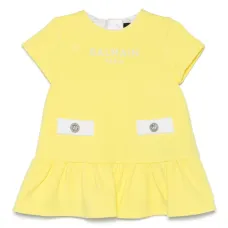 Платье с вышитым логотипом