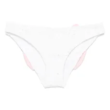 Плавки бикини с цветочной вышивкой