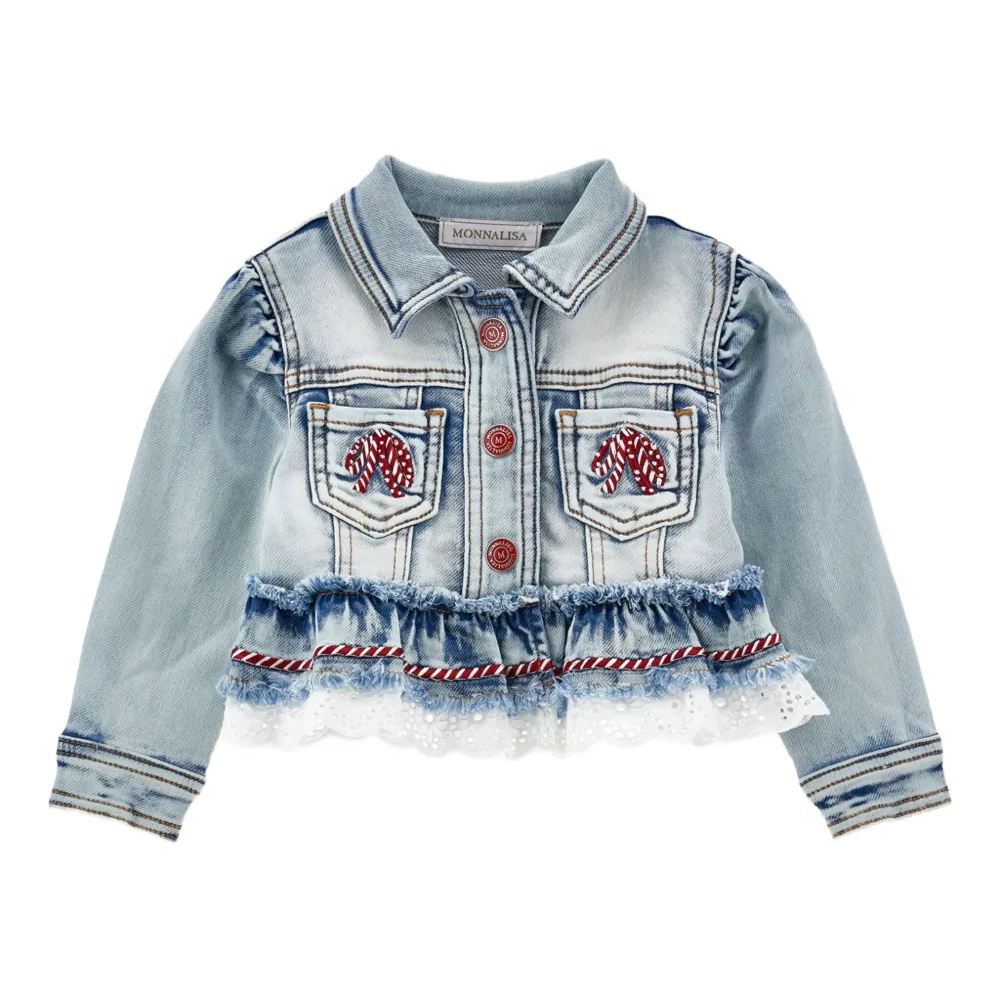 Укороченная джинсовая куртка