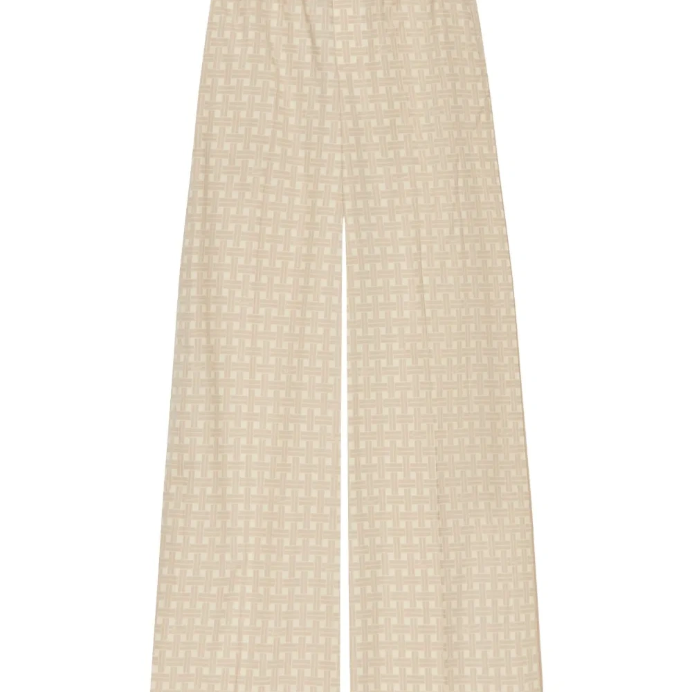 Жаккардовые брюки с узором