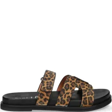 Шлепанцы с леопардовым принтом
