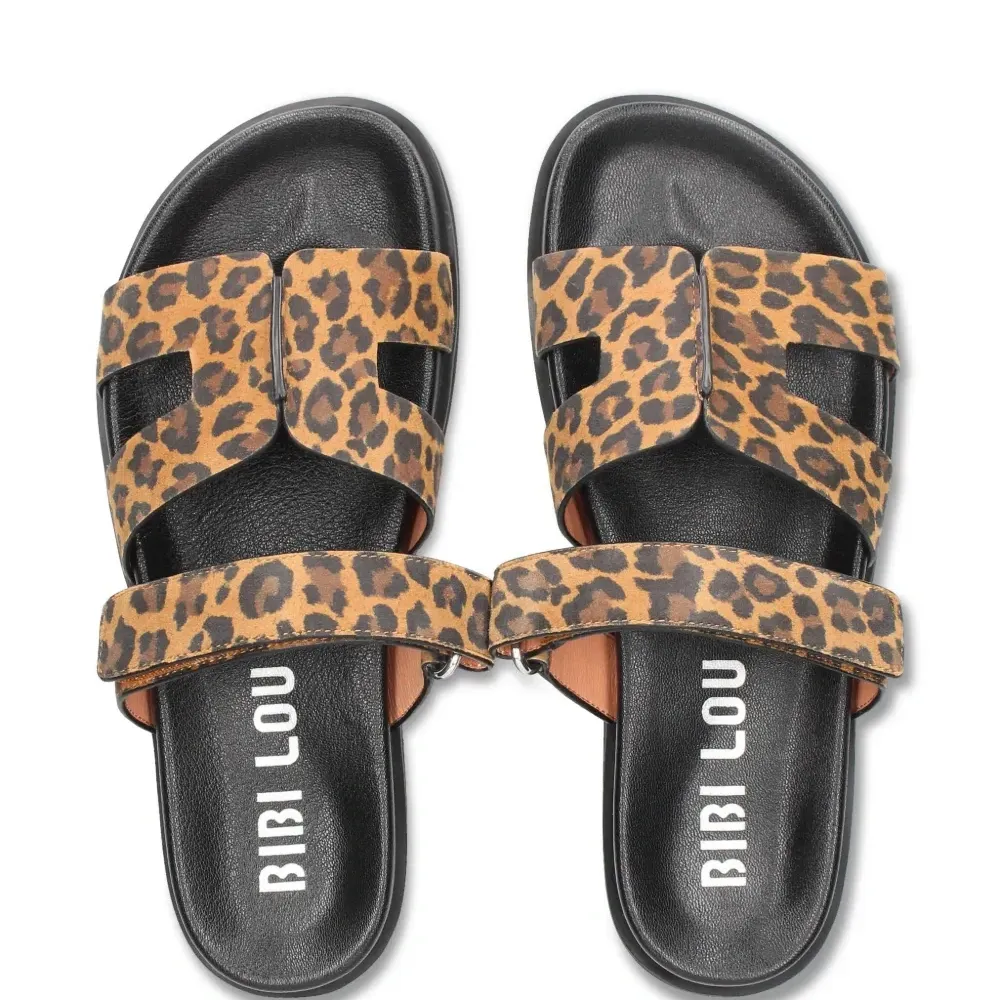 Шлепанцы с леопардовым принтом