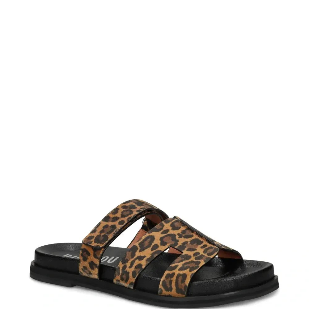 Шлепанцы с леопардовым принтом