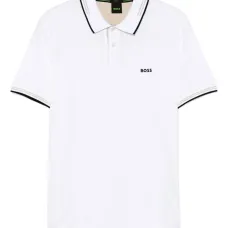 Рубашка поло с отделкой в полоску