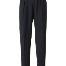 Зауженные брюки со складками