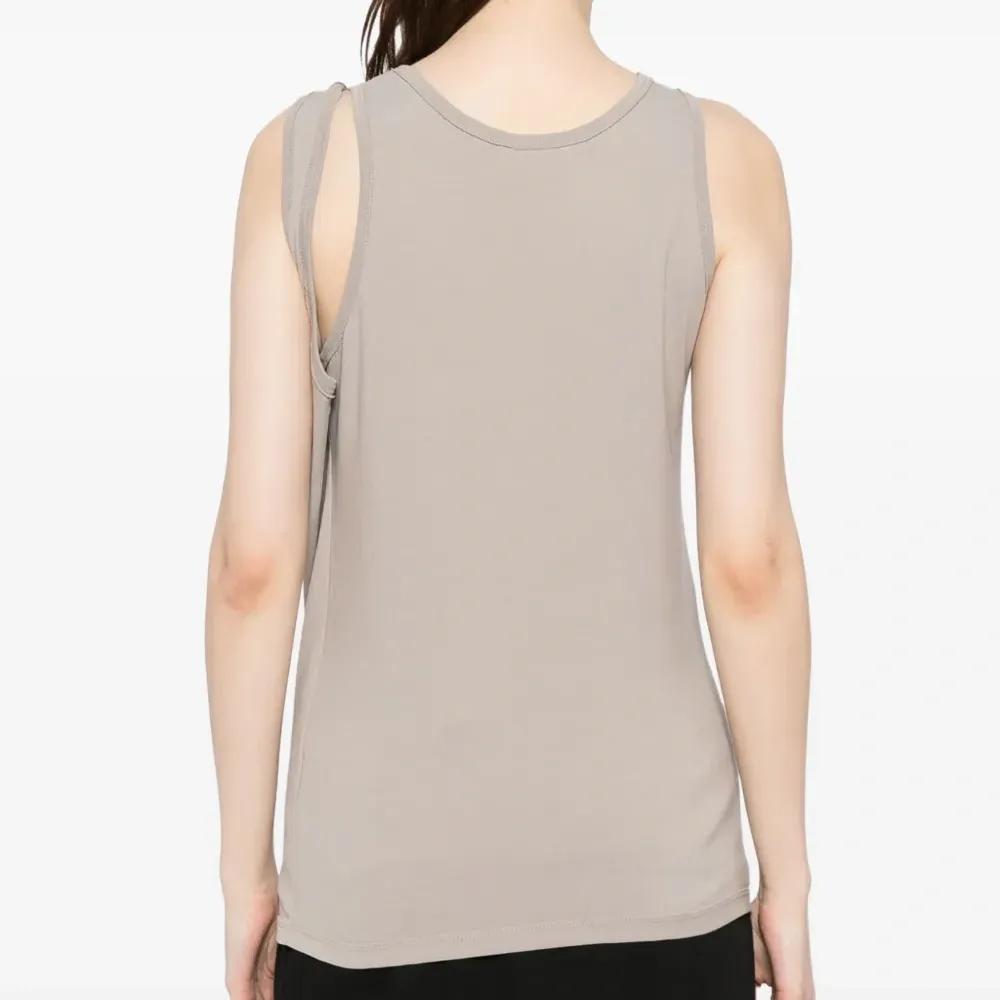 Драпированный топ без рукавов