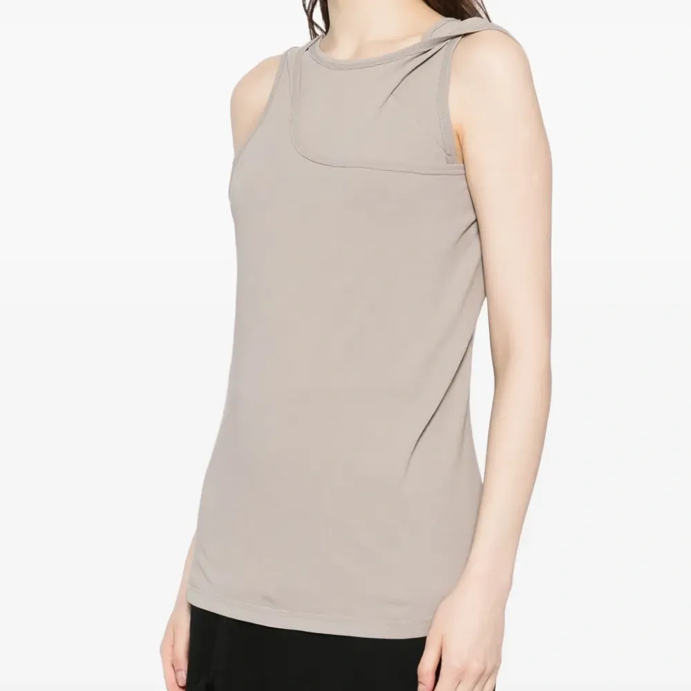 Драпированный топ без рукавов