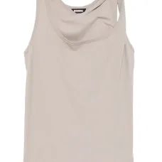 Драпированный топ без рукавов