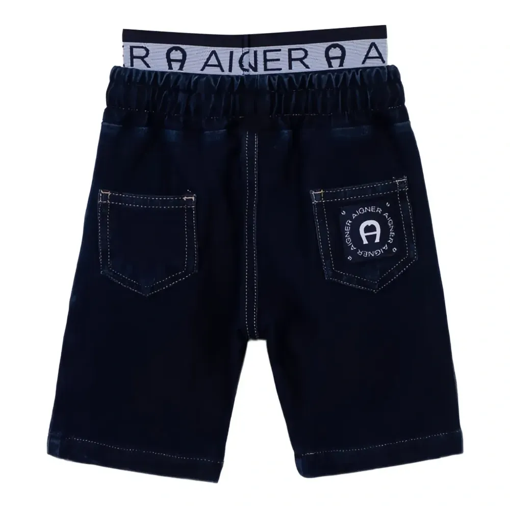 Брюки с кулиской и логотипом Брюки с кулиской и логотипом