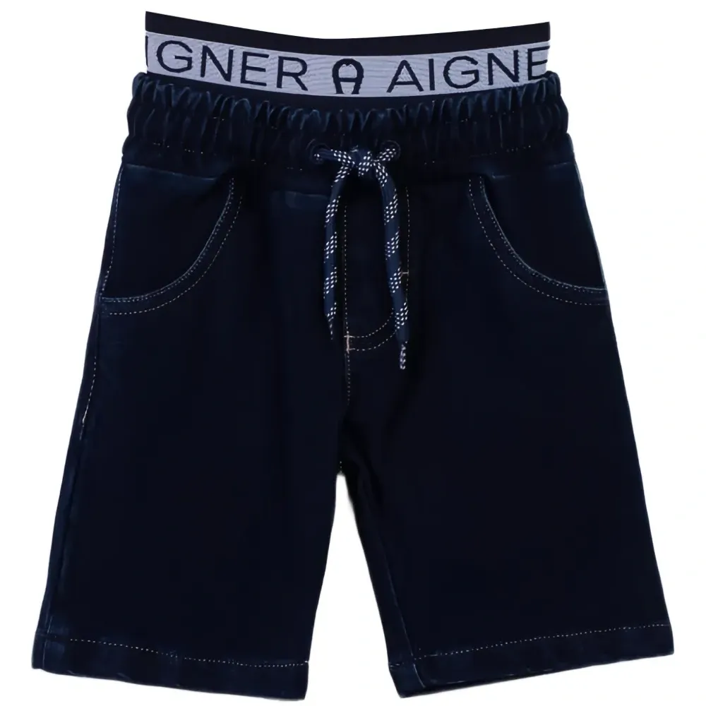 Брюки с кулиской и логотипом Брюки с кулиской и логотипом