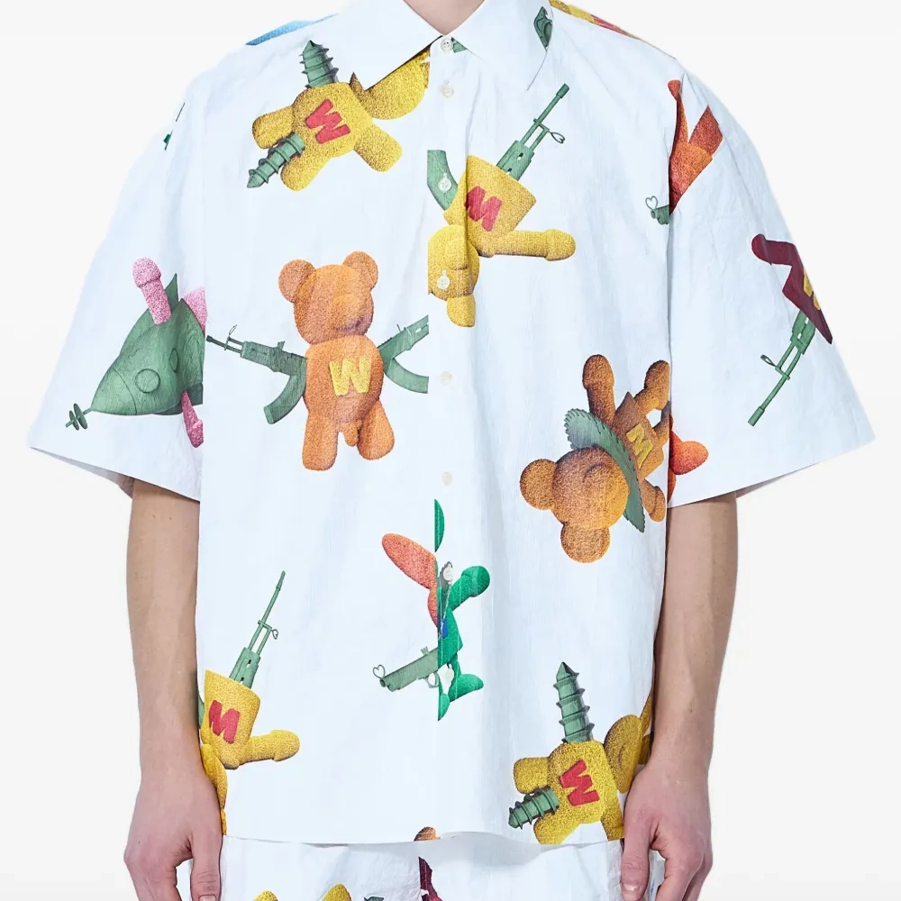 Рубашка с графичным принтом