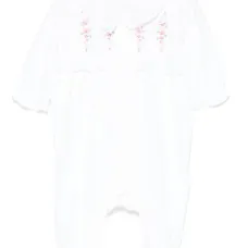 Пижама с цветочной вышивкой