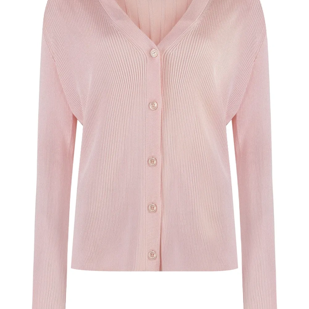 Кардиган в рубчик