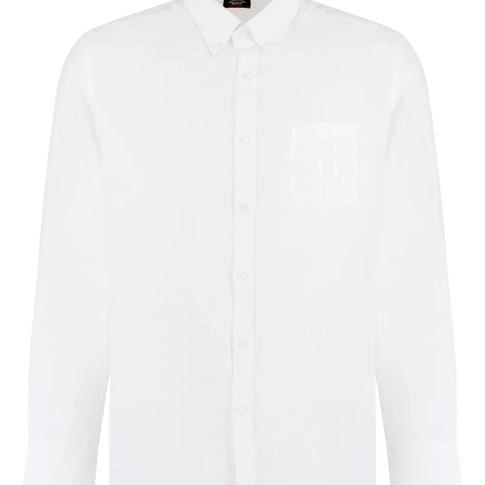 Рубашка с накладным карманом