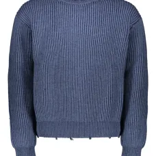 укороченный свитер в рубчик