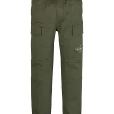 Брюки карго с вышитым логотипом