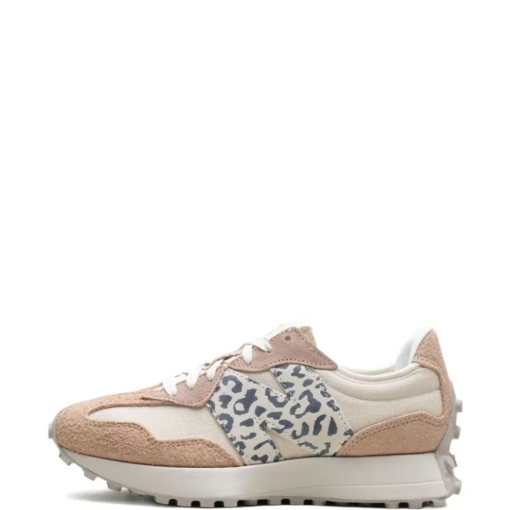 Кроссовки 327 Flat Taupe Linen Leopard