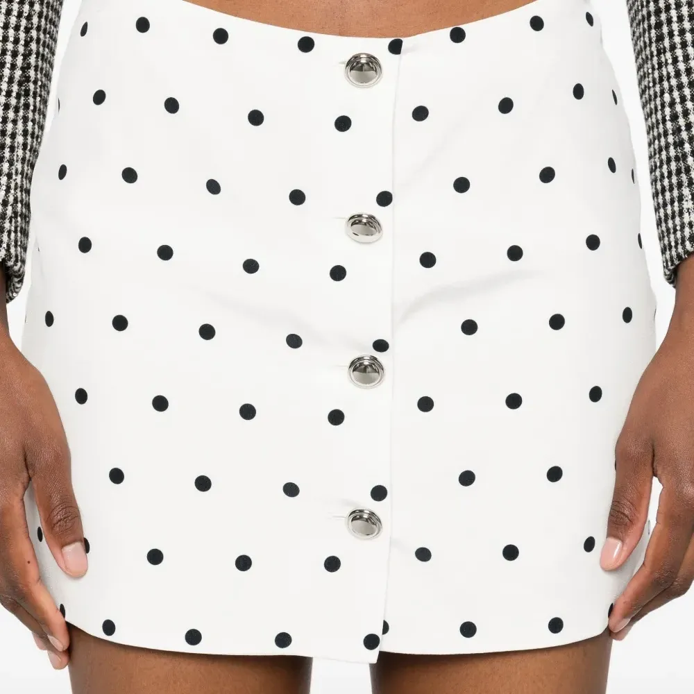 мини-юбка в горох