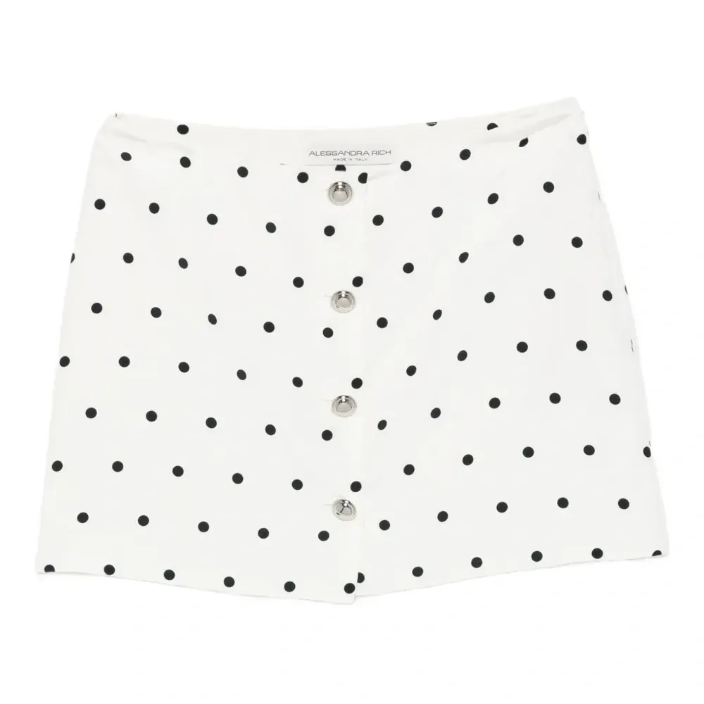 мини-юбка в горох