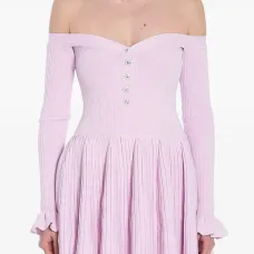 Платье мини в рубчик Платье мини в рубчик