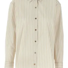 Полосатая рубашка на пуговицах