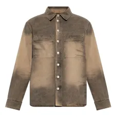 Куртка с эффектом потертости