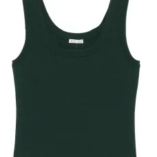 Трикотажный топ с U-образным вырезом Трикотажный топ с U-образным вырезом