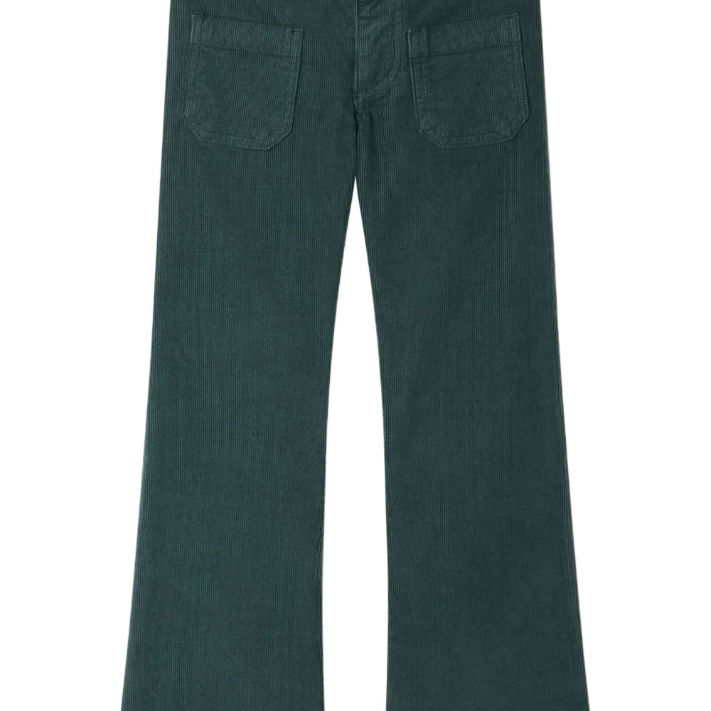 вельветовые брюки с накладным карманом