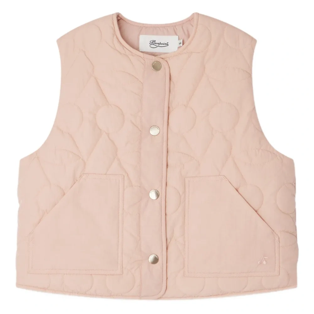 стеганый жилет с цветочным узором