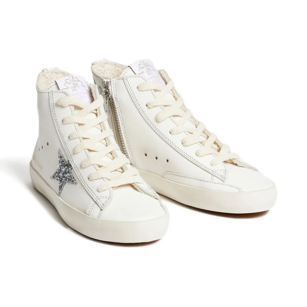 Кеды на молнии с блестками