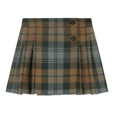 Клетчатая юбка со складками Клетчатая юбка со складками