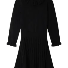 Плиссированное платье с оборками