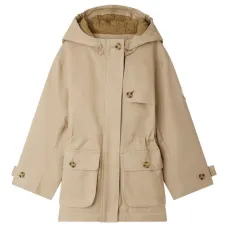 пальто с капюшоном и кулиской