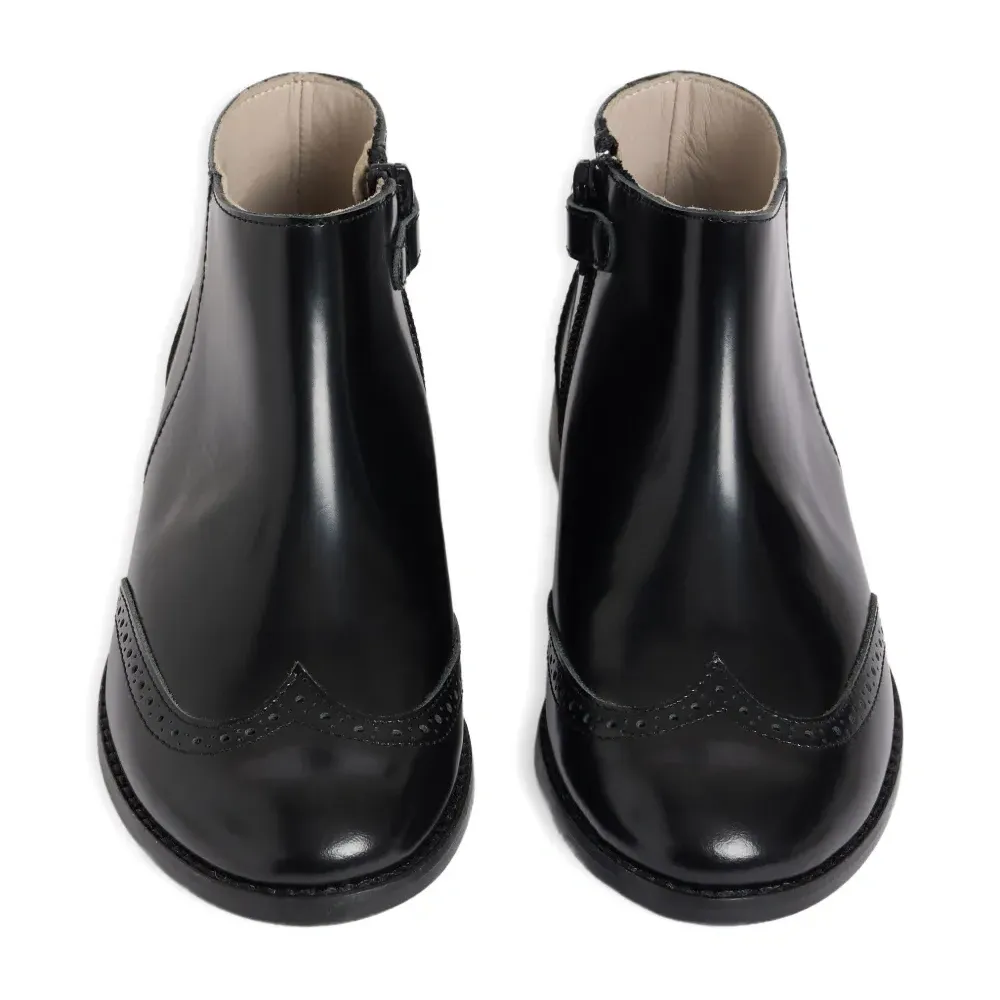 ботинки с брогированием