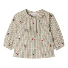 Рубашка в клетку гингем