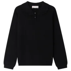 свитер с оборками на воротнике