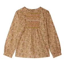 блузка с цветочным принтом и сборками блузка с цветочным принтом и сборками